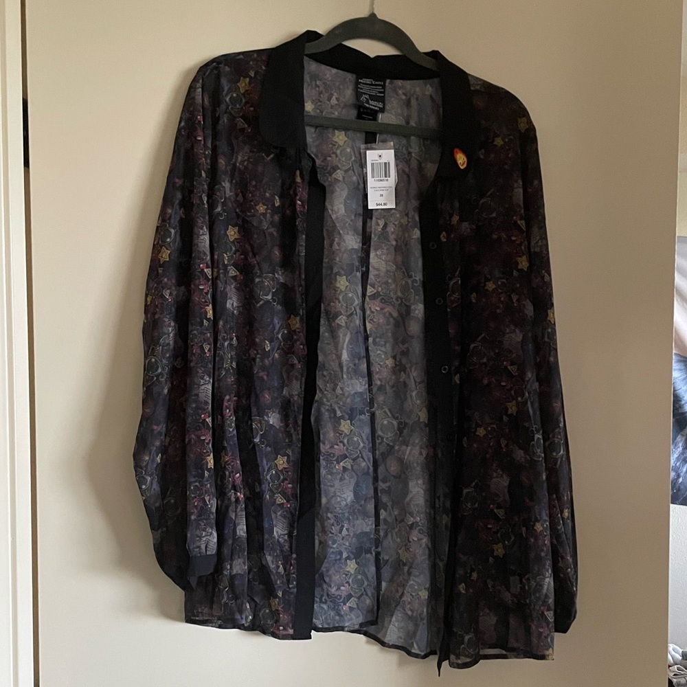 Her Universe | Howl’s Moving Castle | Button-Up Sheer Top | 3x